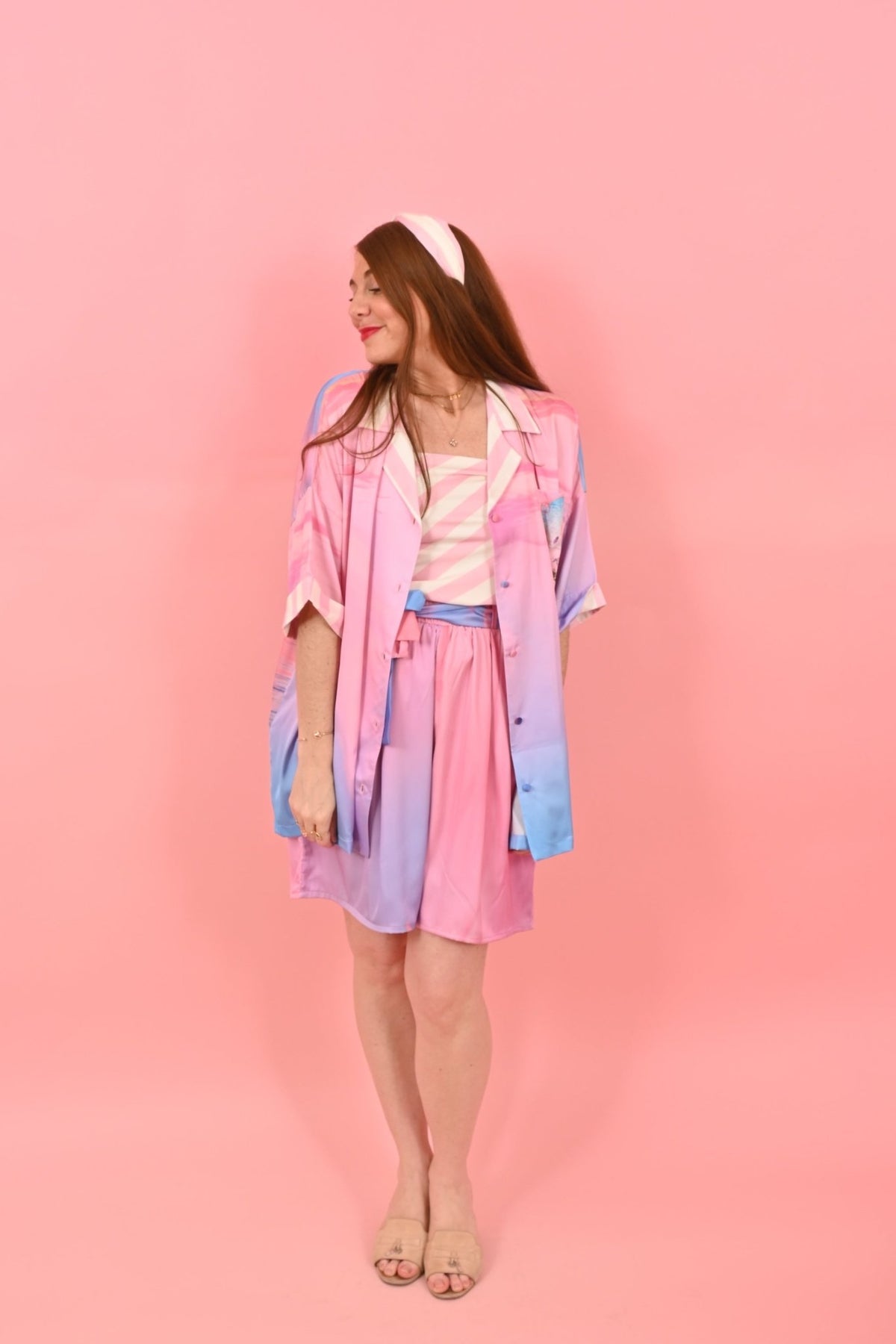 Bermuda Sunrise Reflect Blue Pink |سروال - Maison Clad