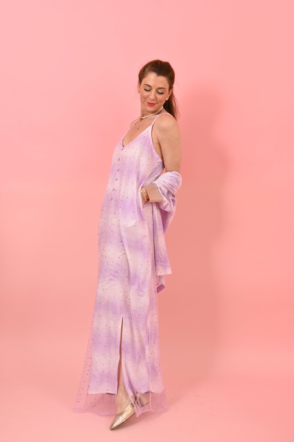 Bomber Bambi Lilac Tie and Dye | فستان نسائي Bambi - Maison Clad