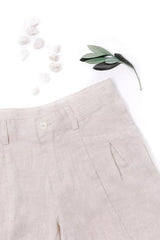 Boys Shorts Ceremonie - Beige Chine | سروال قصير - Maison Clad