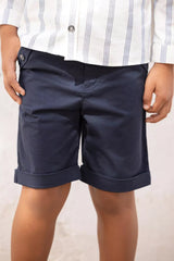 Boys Shorts Ceremonie - Marine | سروال قصير - Maison Clad