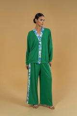 Cardigan Knitwear Lace SIlk Detail| بلوزة نسائية Cardigan Knit - Maison Clad