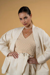 Cardigan Marley Tweed| بلوزة نسائية Cardigan Marley Tweed - Maison Clad