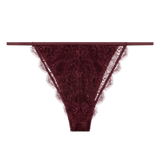 Charlotte Burgundy Briefs | الملابس الداخلية الدانتيل - Maison Clad