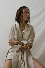 24K Recycled Gold Molyvos Floral Necklace with 45cm Chain