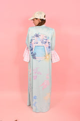 Dress Cara Ruffly Pool Light Green | فستان نسائي - Maison Clad