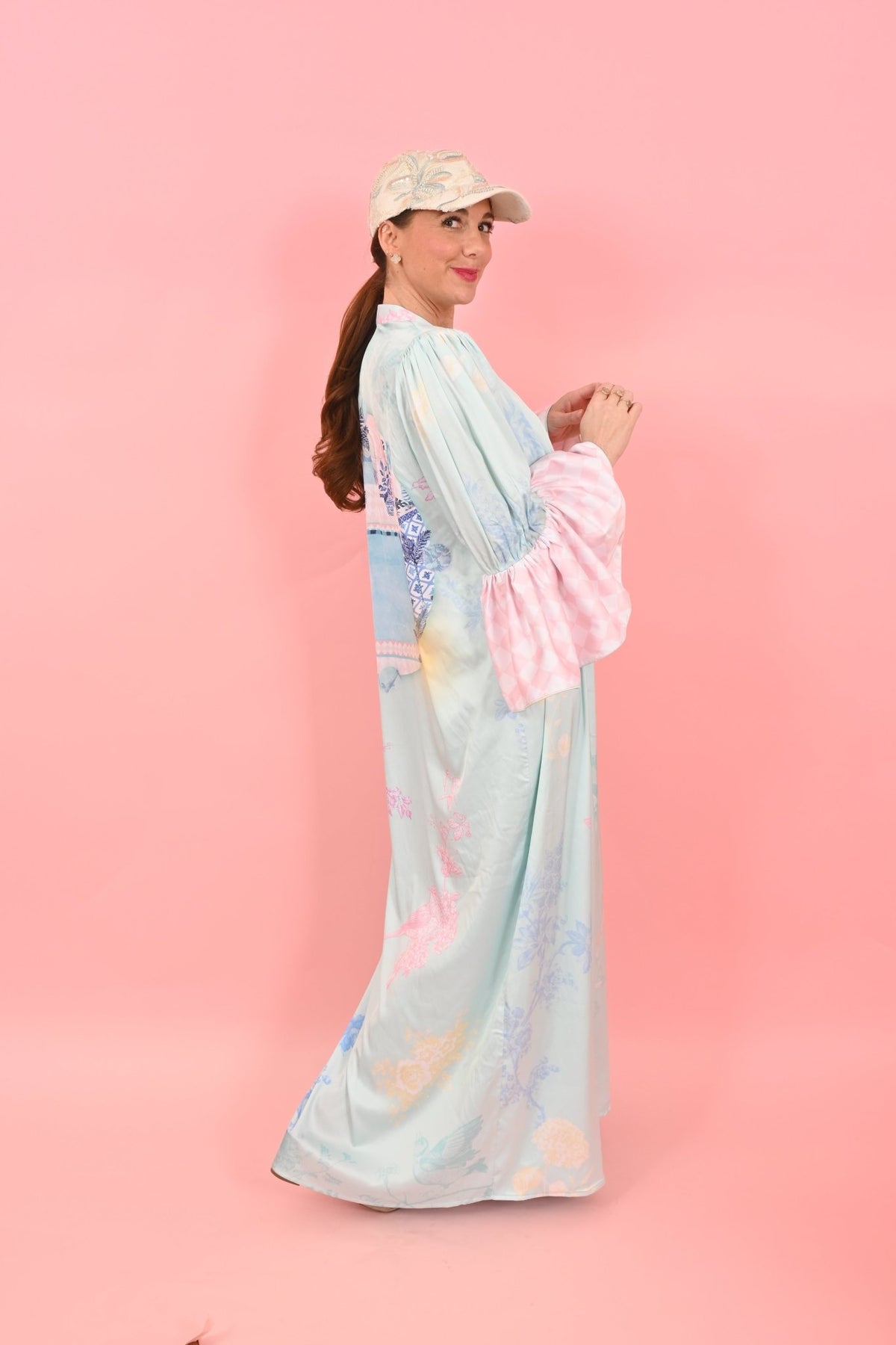 Dress Cara Ruffly Pool Light Green | فستان نسائي - Maison Clad
