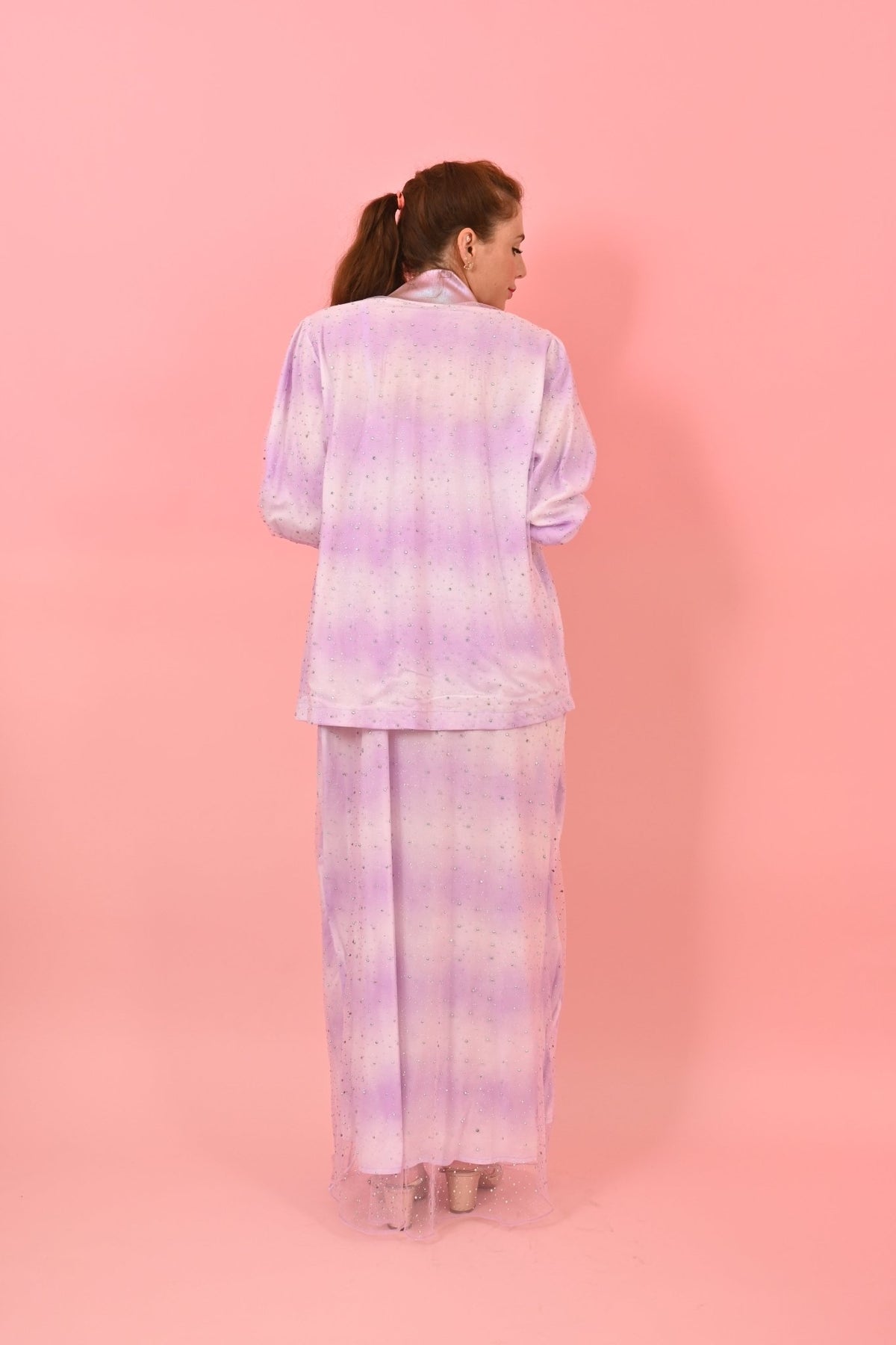 Dress Gaby Lilac Tie and Dye | فستان نسائي Gaby - Maison Clad