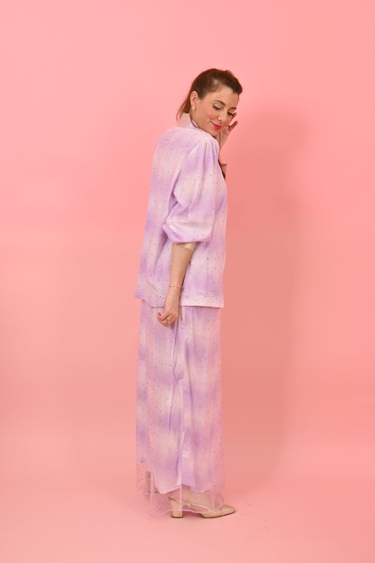 Dress Gaby Lilac Tie and Dye | فستان نسائي Gaby - Maison Clad