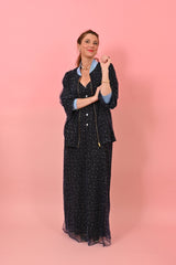 Dress Gaby Navy Blue | فستان نسائي Gaby - Maison Clad