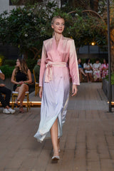 Dress Jacky Organza Stripes Gradient Astrology Gemini / فستان نسائي Jacky Organza Band - Maison Clad