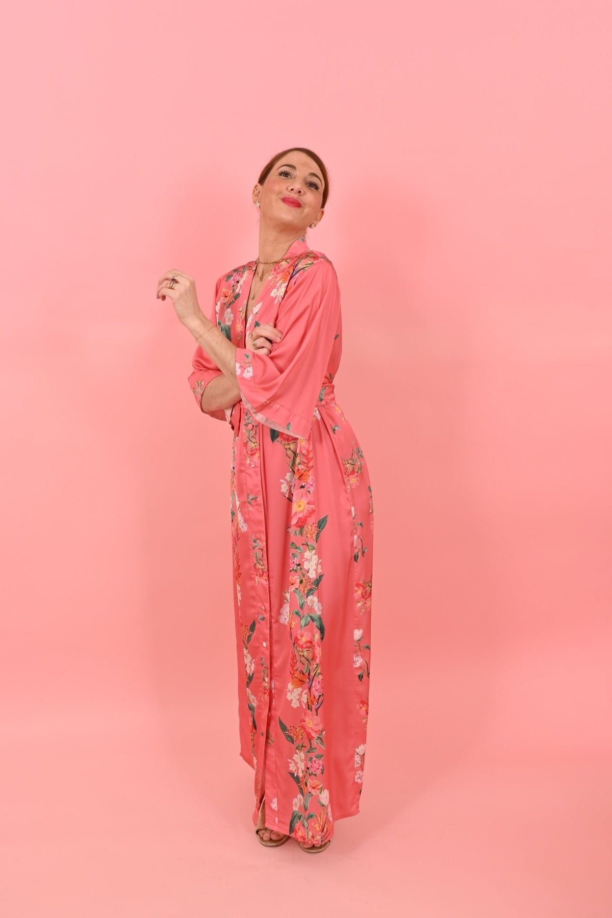 Dress Jeannette Coral |فستان Jeannette - Maison Clad