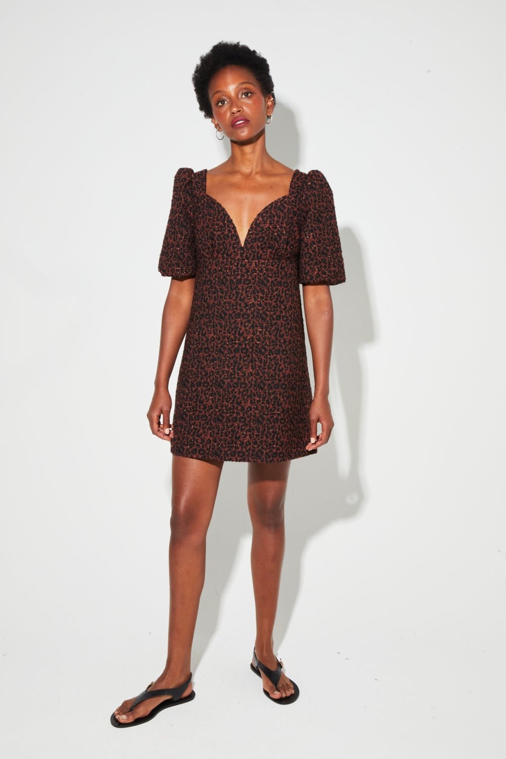 Dress Nara Jacquard Leo |فستان Nara - Maison Clad