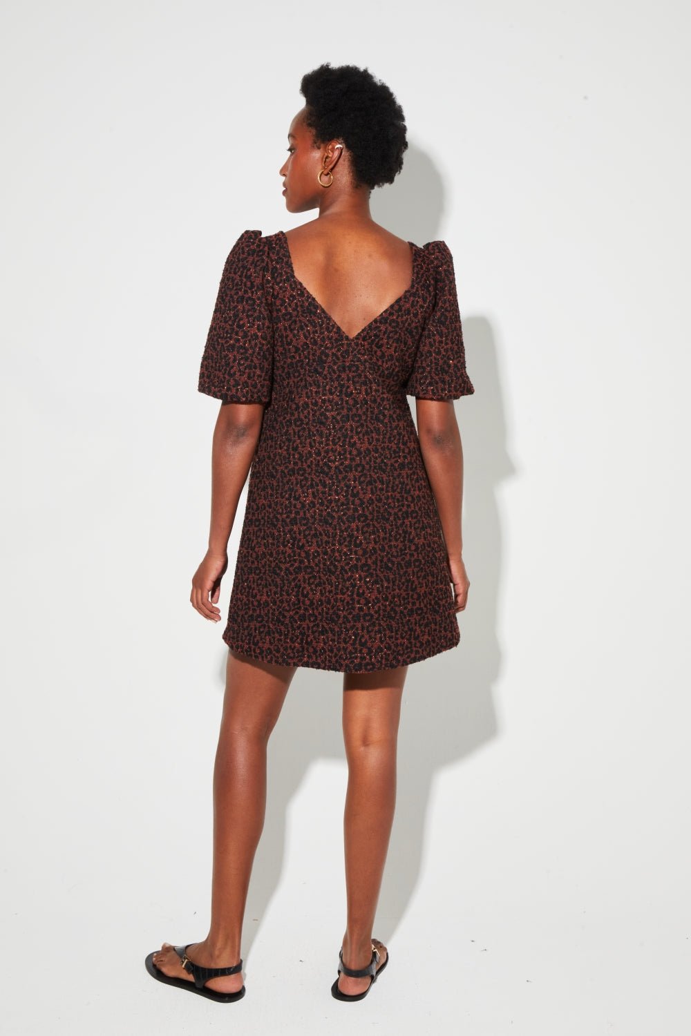 Dress Nara Jacquard Leo |فستان Nara - Maison Clad