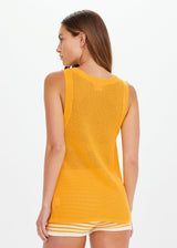 FENWAY WALE TANK TOP MIMOSA| بلوزة FENWAY - Maison Clad