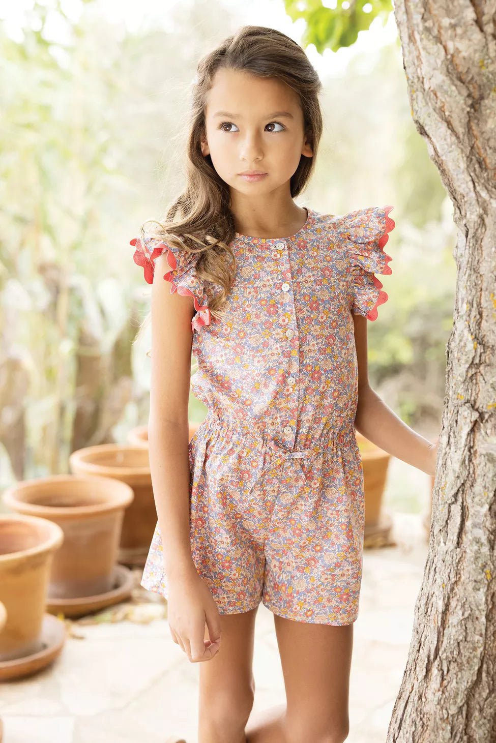 Girls Jumpsuit Jardin d'été | بذلة - Maison Clad