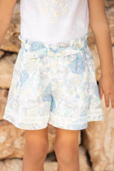 Girls Shorts Balade Parisienne - White | سروال قصير - Maison Clad