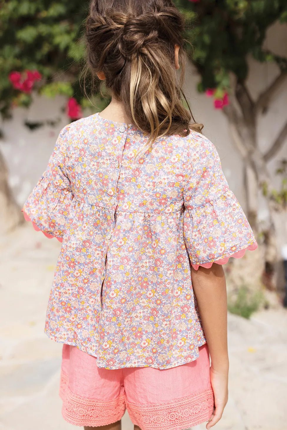Girls Shorts Bloomer - Pink | سروال قصير - Maison Clad