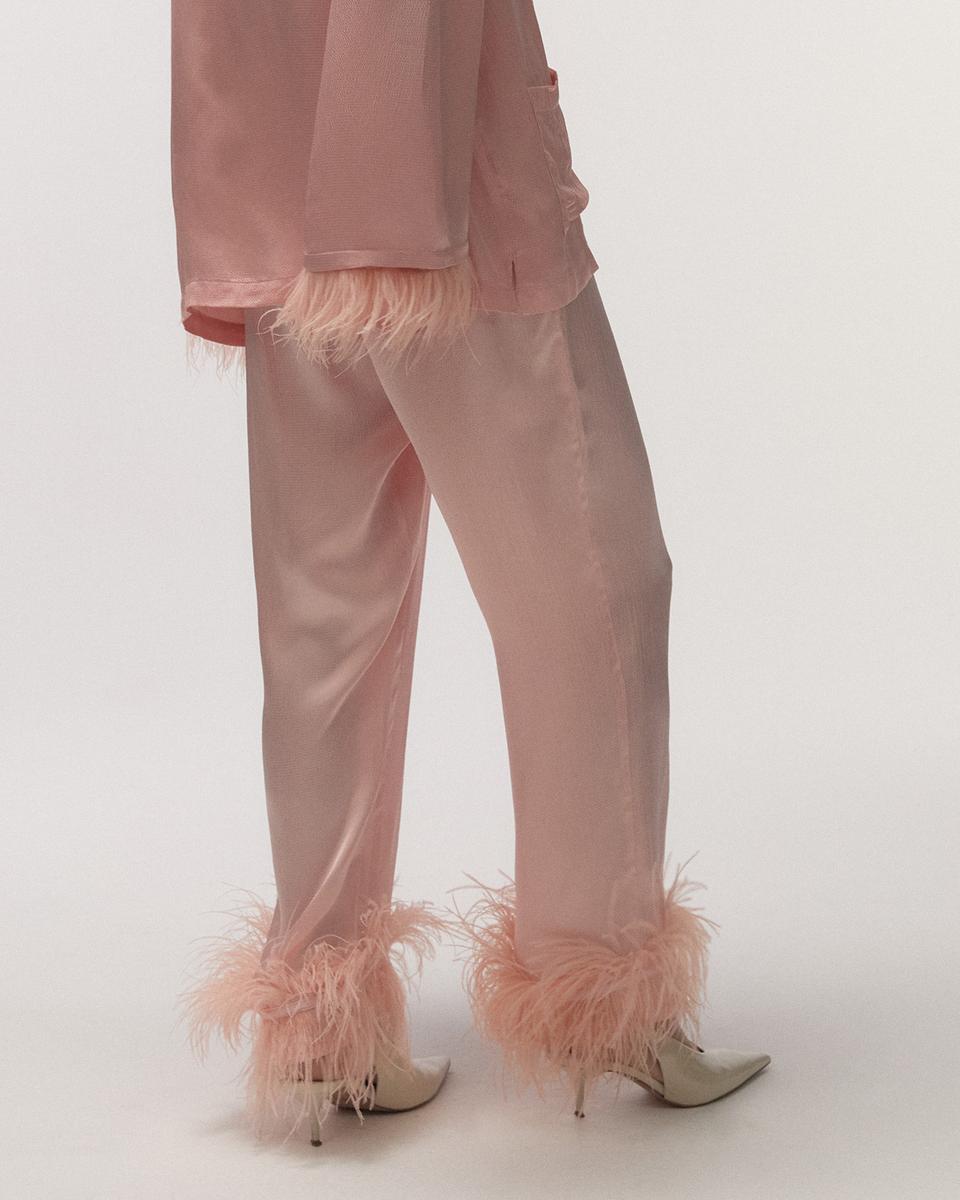 Gloria Pyjama Feathers trouser| قميص بيجامة - Maison Clad