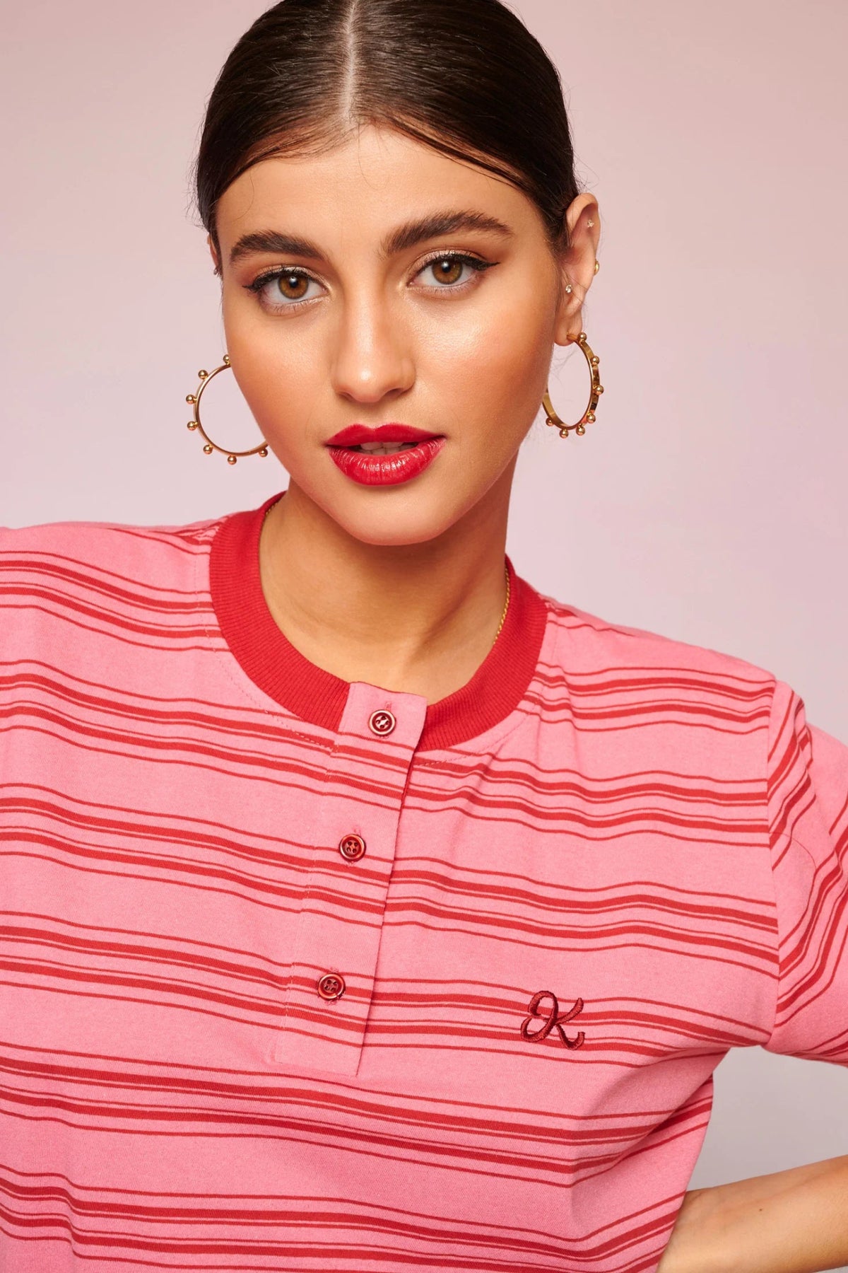 Gwen Tee Pink | بلوزة نسائية - Maison Clad