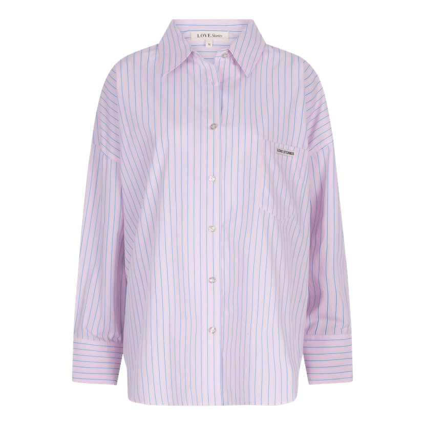 Hailey Pink Stripes Shirt | توب ملابس داخلية - Maison Clad