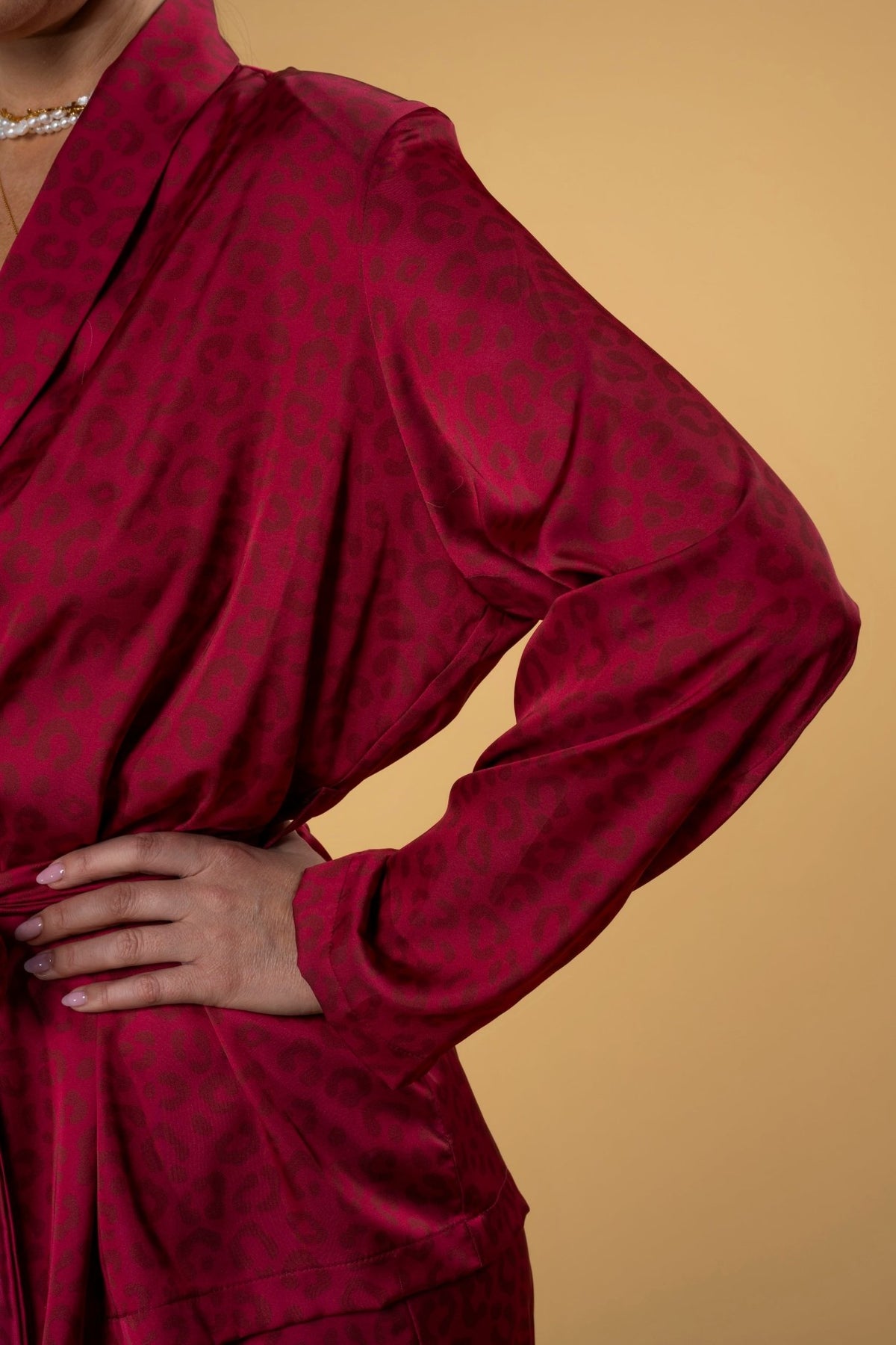 Jacket Jacky Leo Burgundy | بلوزة نسائية Jacky - Maison Clad