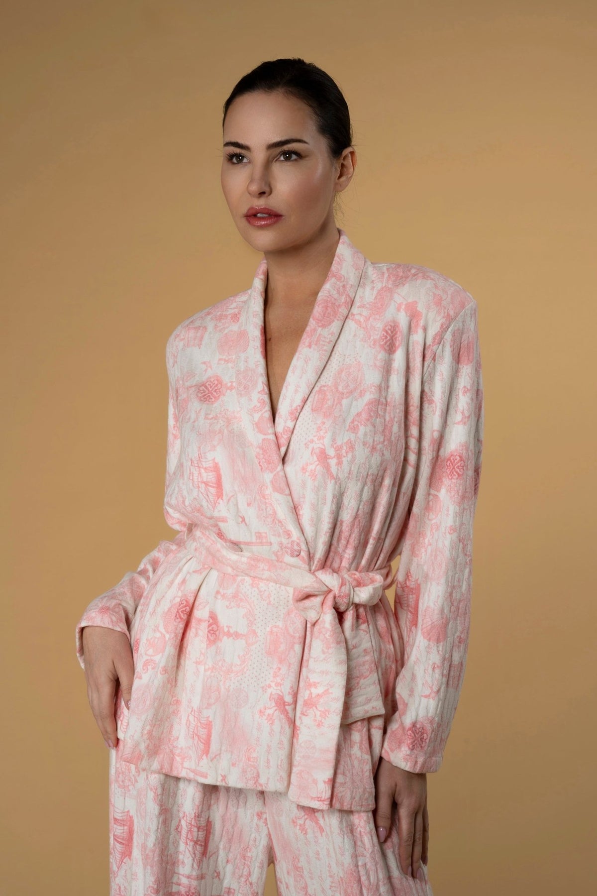 Jacket Jokko Knitwear Lace Jouy Pink | بلوزة نسائية Jokko Knitwear Lace Jouy - Maison Clad
