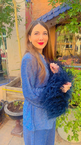 Jacket Jokko Plumage Shimmers Navy سترة Jokko - Maison Clad