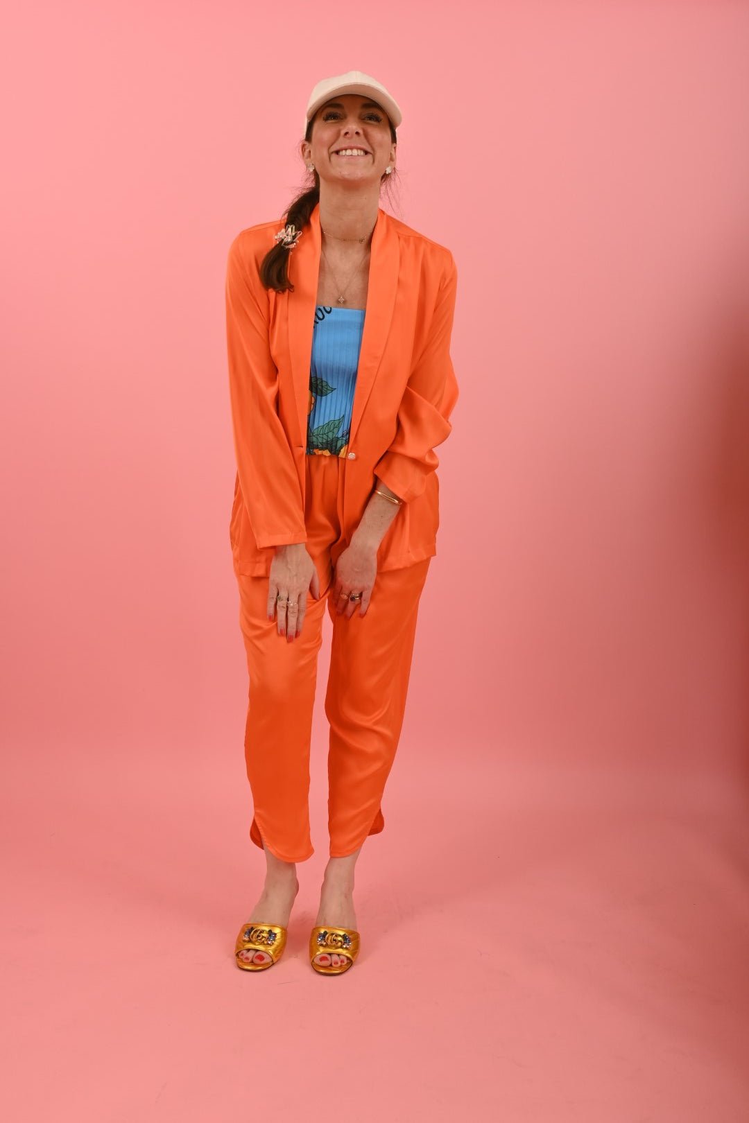 Jben Jacket Orange | بذلة نسائية - Maison Clad