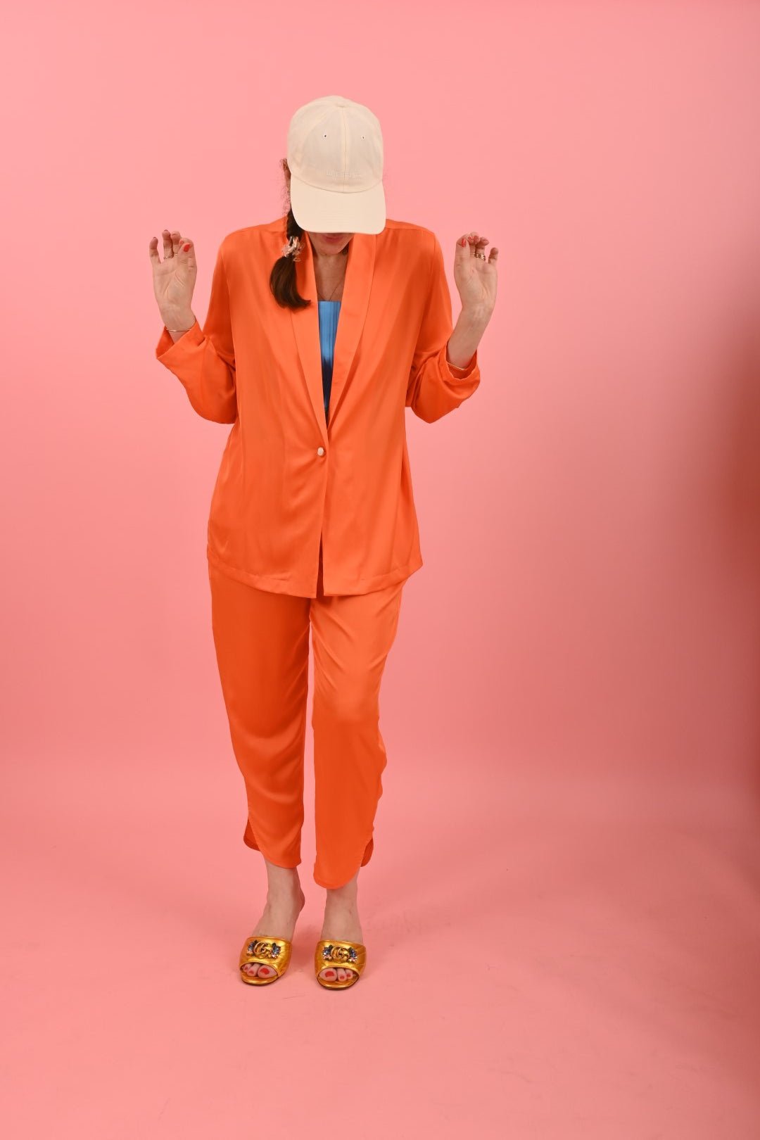 Jben Jacket Orange | بذلة نسائية - Maison Clad