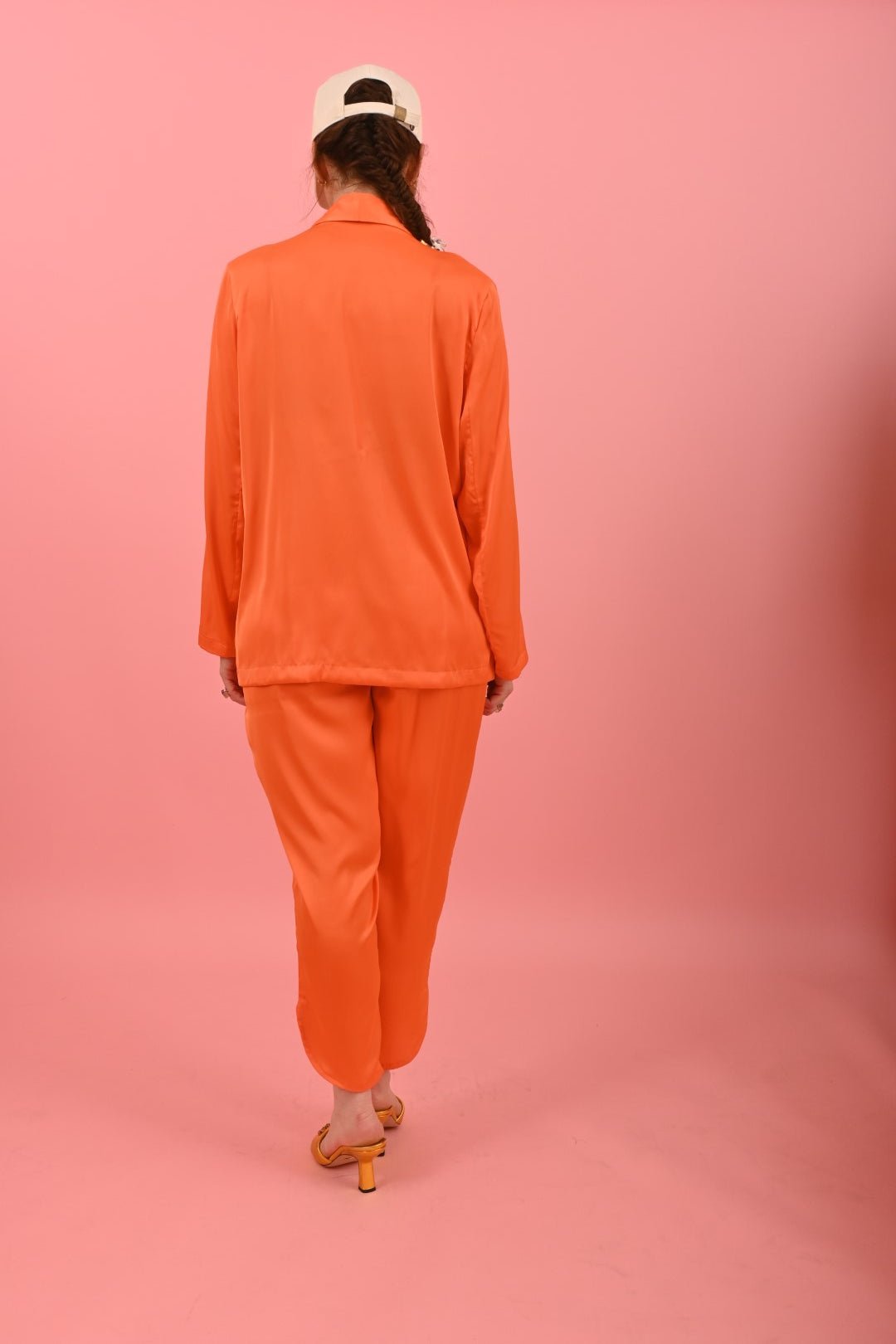 Jben Trouser Orange | بنطلون نسائي - Maison Clad
