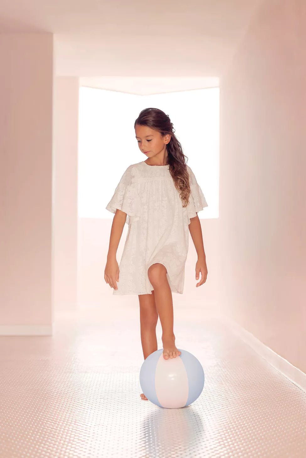 Kids' Dress Capsule Chic - Ecru | فستان - Maison Clad