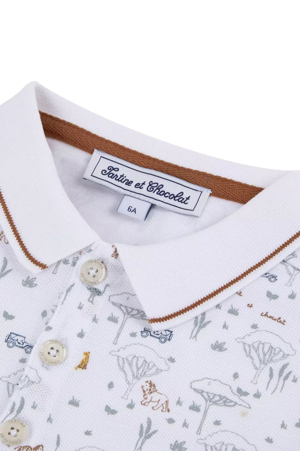 Kids' Polo Explorateur - White | تي شيرت - Maison Clad