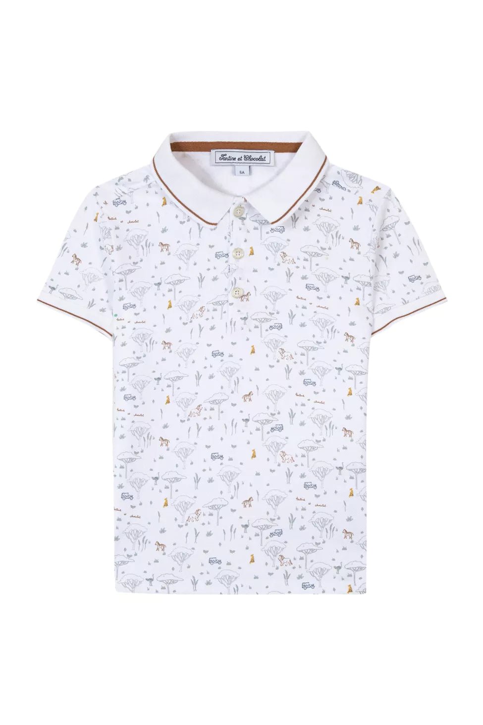 Kids' Polo Explorateur - White | تي شيرت - Maison Clad