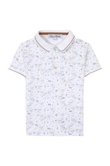 Kids' Polo Explorateur - White | تي شيرت - Maison Clad