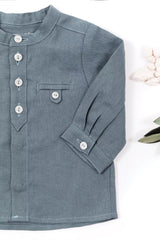 Kids' Shirt Summer Camp - Green | قميص - Maison Clad