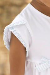 Kids' T-Shirt Balade Parisienne - White | تي شيرت - Maison Clad