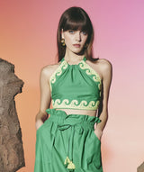 Sea Star CropTop Green | أعلى قميص المرأة