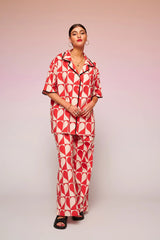Lena Trousers (Hearts) | سروال نسائي - Maison Clad