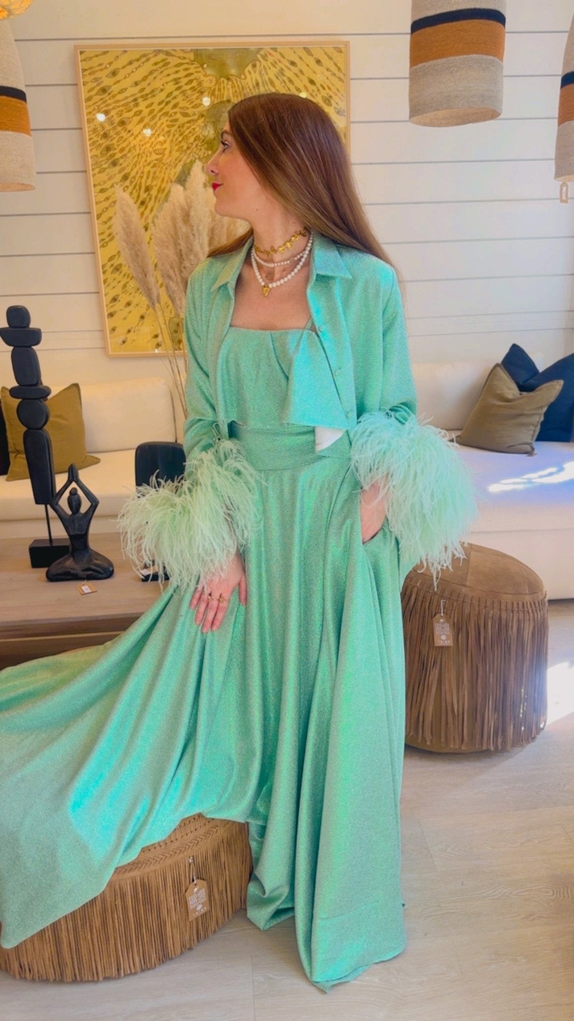 Louisa Shirt Plumage Shimmers | بلوزة نسائية LouisaPlumage - Maison Clad