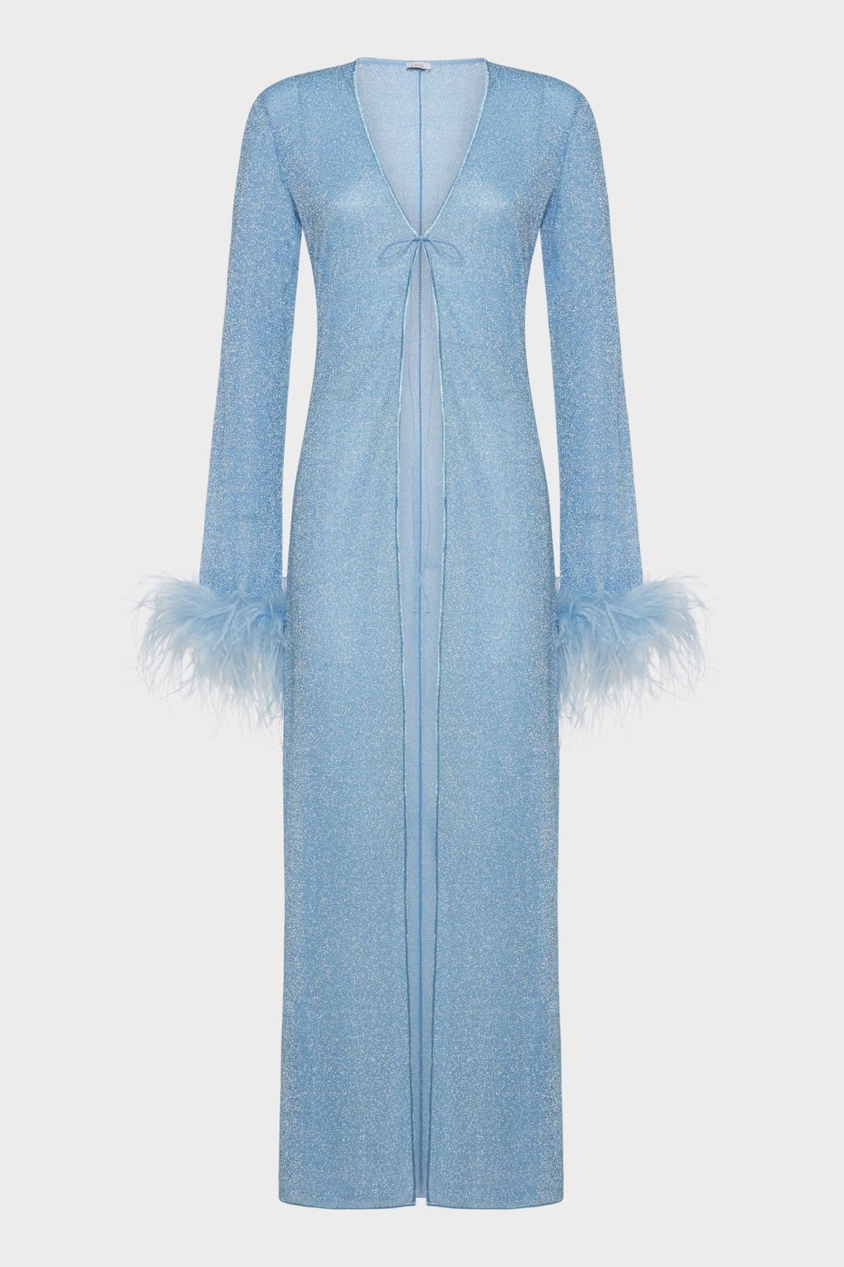 LUMIERE PLUMAGE LONG KAFTAN Crystal | قميص علوي نسائي - Maison Clad