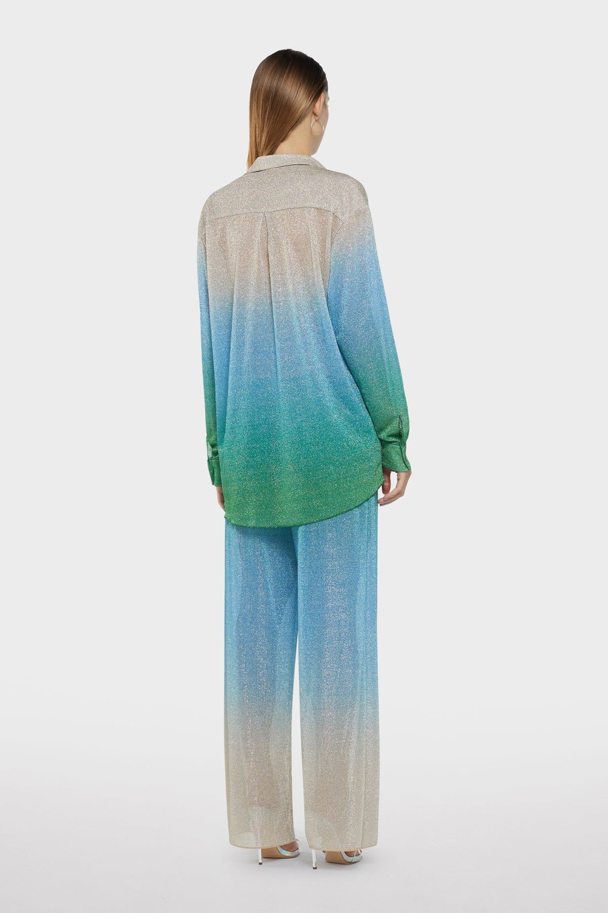 LUMIÈRE SLEEVES SHIRT SHADE BLUE | قميص علوي نسائي - Maison Clad