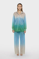 LUMIÈRE SLEEVES SHIRT SHADE BLUE | قميص علوي نسائي - Maison Clad