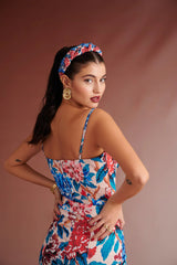 Lunaa Floral Bustier | بلوزة نسائية - Maison Clad