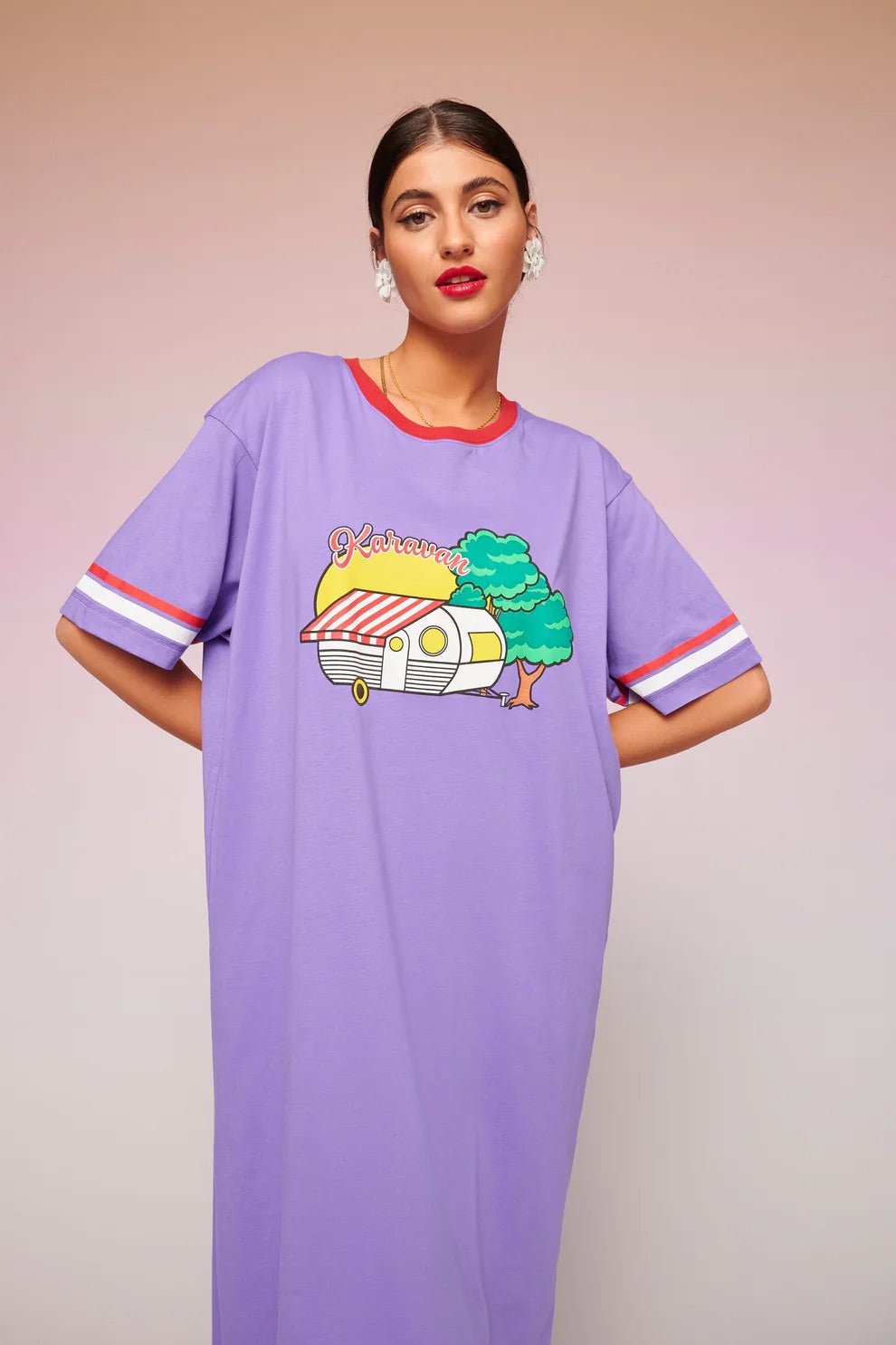 Maria Tee Lavender Dress | لباس المرأة - Maison Clad