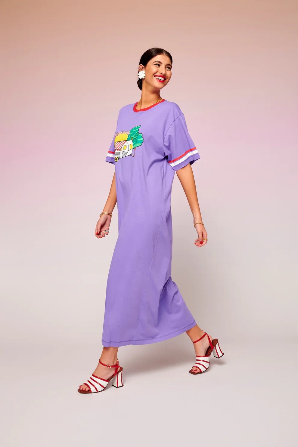 Maria Tee Lavender Dress | لباس المرأة - Maison Clad