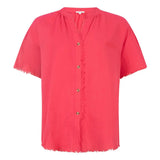 Mila Pink Shirt | بيجاما نسائية - Maison Clad