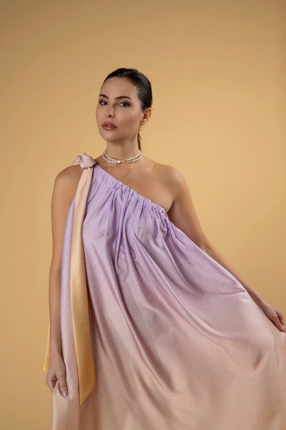 Oro Gradient Leo Dress l |فستان Oro Gradient Leo - Maison Clad