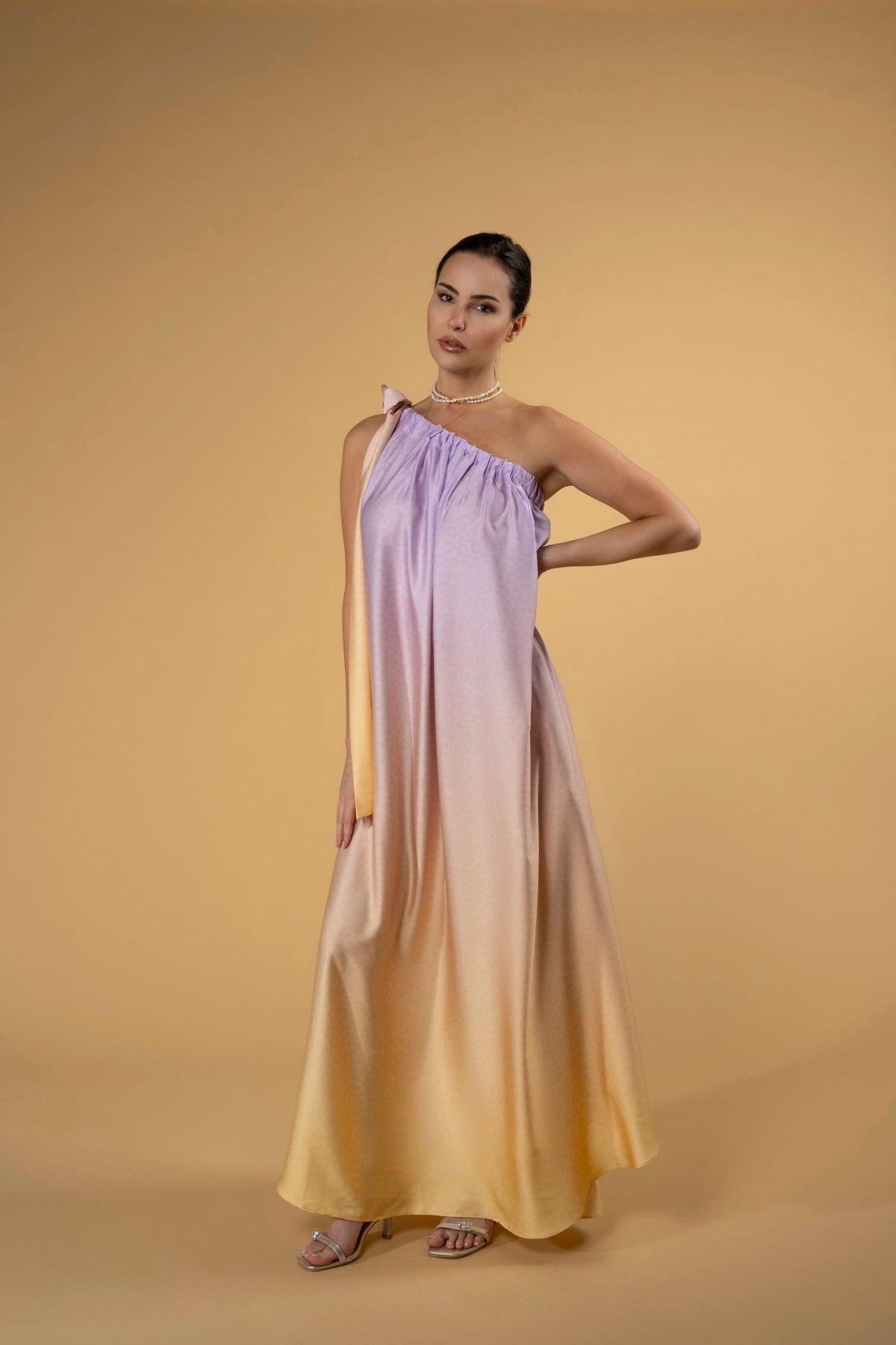 Oro Gradient Leo Dress l |فستان Oro Gradient Leo - Maison Clad