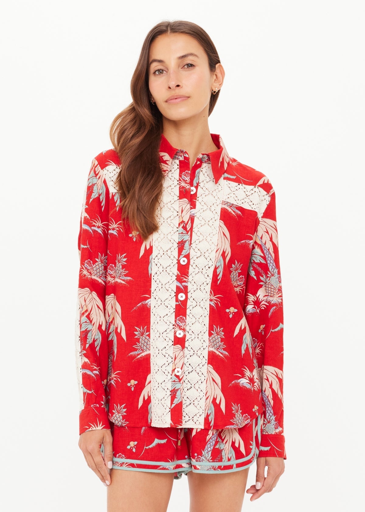 PALMA BOBBI COLLARED SHIRT | بلوزة نسائية Palma - Maison Clad