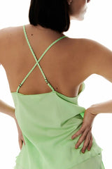 Pandora Green Camisole Top | بيجاما نسائية - Maison Clad